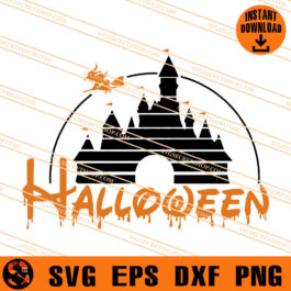 Halloween Disney Castle SVG, Halloween SVG, Disney Castle SVG