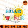 Hello Summer SVG, Summer SVG, Holiday SVG, Vacation SVG 2 Hello Summer SVG