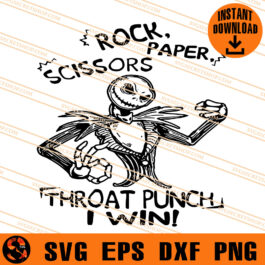 Jack Rock Paper Scissors Throat Punch I Win SVG