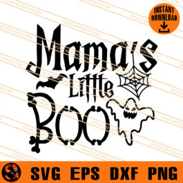 Mama Little Boo SVG, Halloween SVG, Boo SVG, Boo Halloween SVG
