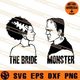 The Bride Monster SVG, Horror Movie Character SVG