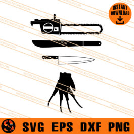 Horror Weapon SVG, Freddy Krueger SVG, Leatherface SVG