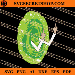 Rick And Morty Fuck Middle Finger SVG, Rick And Morty SVG