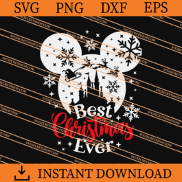 Best Christmas Ever Mickey SVG, Mickey SVG, Disney SVG