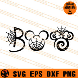 Boo Mickey SVG, Mickey SVG, Disney Mickey SVG