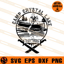Camp Crystal Lake SVG, Jason SVG, Horror Movie SVG