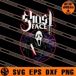Ghost Face Scream SVG, Horror Movie Character SVG