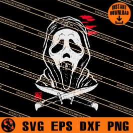 Ghostface SVG, Horror Movie Character SVG, Horror SVG