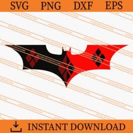 Harley Quinn Batman Logo SVG, Harley Quinn SVG