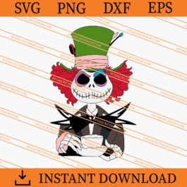 Jack Skellington Mad Hatter SVG