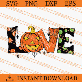 Love Halloween SVG