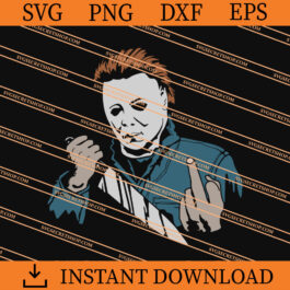 Michael Myers Middle Finger SVG, Michael Myers SVG