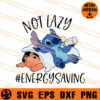 Not Lazy Lilo and Stitch SVG