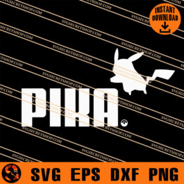 Pika Puma SVG, Pikachu SVG, Cartoon SVG, Pika SVG