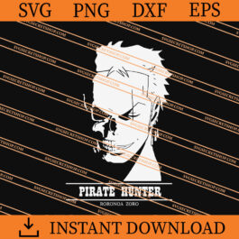 Pirate Hunter Roronoa Zoro SVG, Zoro SVG, One Piece SVG