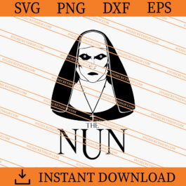 The Nun SVG, Horror Movie Character SVG, Horror SVG