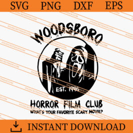 Woodsboro Horror Film Club SVG, Ghostface SVG, Horror Movie SVG