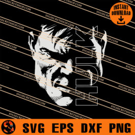 Hulk Half Face SVG, Hulk SVG, Marvel Movie Character SVG