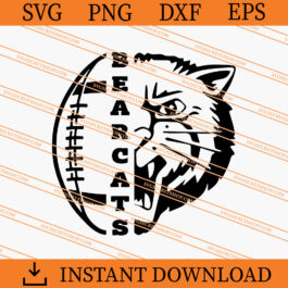 Bearcats Football SVG, Bearcats SVG, Animal SVG