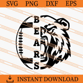Bears Football SVG, Football SVG, Bears SVG, Animal SVG