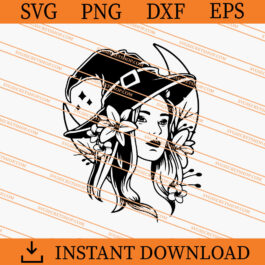 Beautiful Witch SVG, Witch SVG, Halloween SVG, Horror SVG