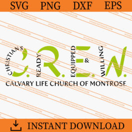 Crew Christians Ready Equipped And Willing SVG
