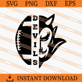 Devils Football SVG, Devils SVG, Devil SVG, Football SVG