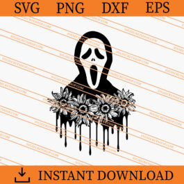 Floral Ghostface SVG, Ghostface SVG, Horror SVG