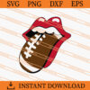 Football Lips SVG, Football SVG, American Football SVG 2 Football Lips SVG