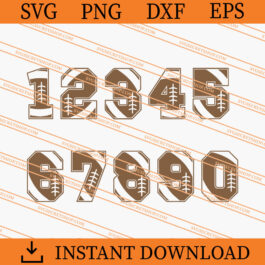 Football Numbers SVG
