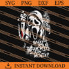 Ghostface What's Your Favorite Scary Movie SVG, Horror SVG 2 Ghostface What Is Your Favorite Scary Movie SVG