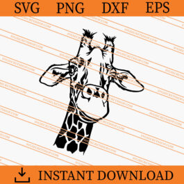 Giraffe SVG, Animal SVG, Funny Giraffe SVG, Funny Animal SVG