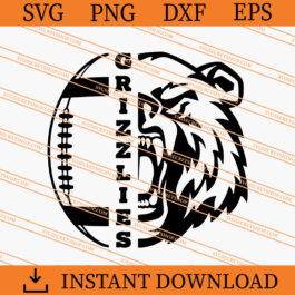 Grizzlies Football SVG, Grizzlie SVG, Football SVG