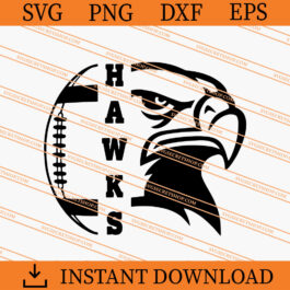 Hawks Football SVG, Hawks SVG, Football SVG, Animal SVG