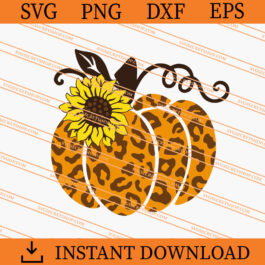 Leopard Print Pumpkin SVG, Pumpkin SVG, Fall SVG