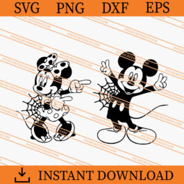 Mickey And Minnie Halloween SVG