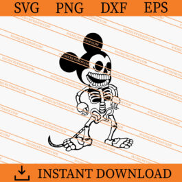 Mickey Skeleton SVG