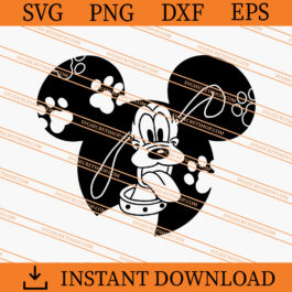 Pluto Disney SVG, Disney Cartoon Character SVG, Pluto SVG