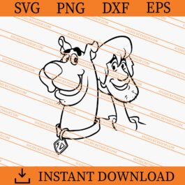 Scooby Doo And Shaggy SVG, Funny Cartoon SVG, Scooby Doo