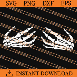 Skeleton Boob Hands SVG
