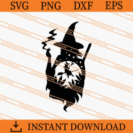 Smoking Witch SVG