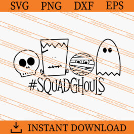 Squad Ghouls SVG, Halloween SVG, Horror SVG, Ghost SVG