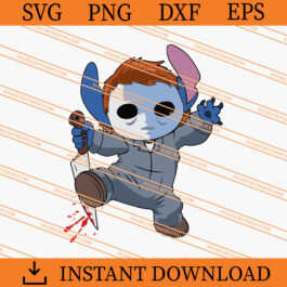Stitch Michael Myers Halloween SVG, Stitch SVG, Michael Myers SVG