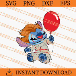 Stitch Pennywise SVG, Stitch SVG, Pennywise SVG, Horror SVG