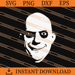 Uncle Fester SVG, Addams Family SVG, Horror SVG