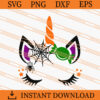 Unicorn Face Halloween SVG