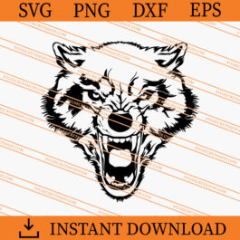 Wolf SVG, Animal SVG, Howling Wolft SVG, Funny Wolf SVG