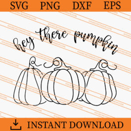 Hey There Pumpkin SVG, Pumpkin SVG, Fall SVG, Fall Pumpkin SVG