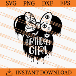 Birthday Girl Halloween SVG, Birthday SVG, Horror SVG
