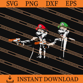 Bros Fiction SVG, Mario Bros SVG, Game SVG, Gaming SVG